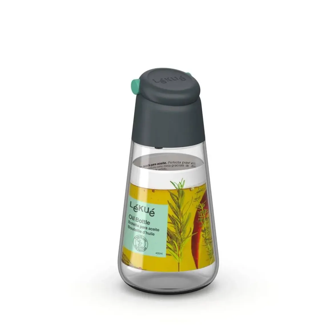 Aceitera de Cocina Antigoteo 400ml Vidrio LEKUE 883248
