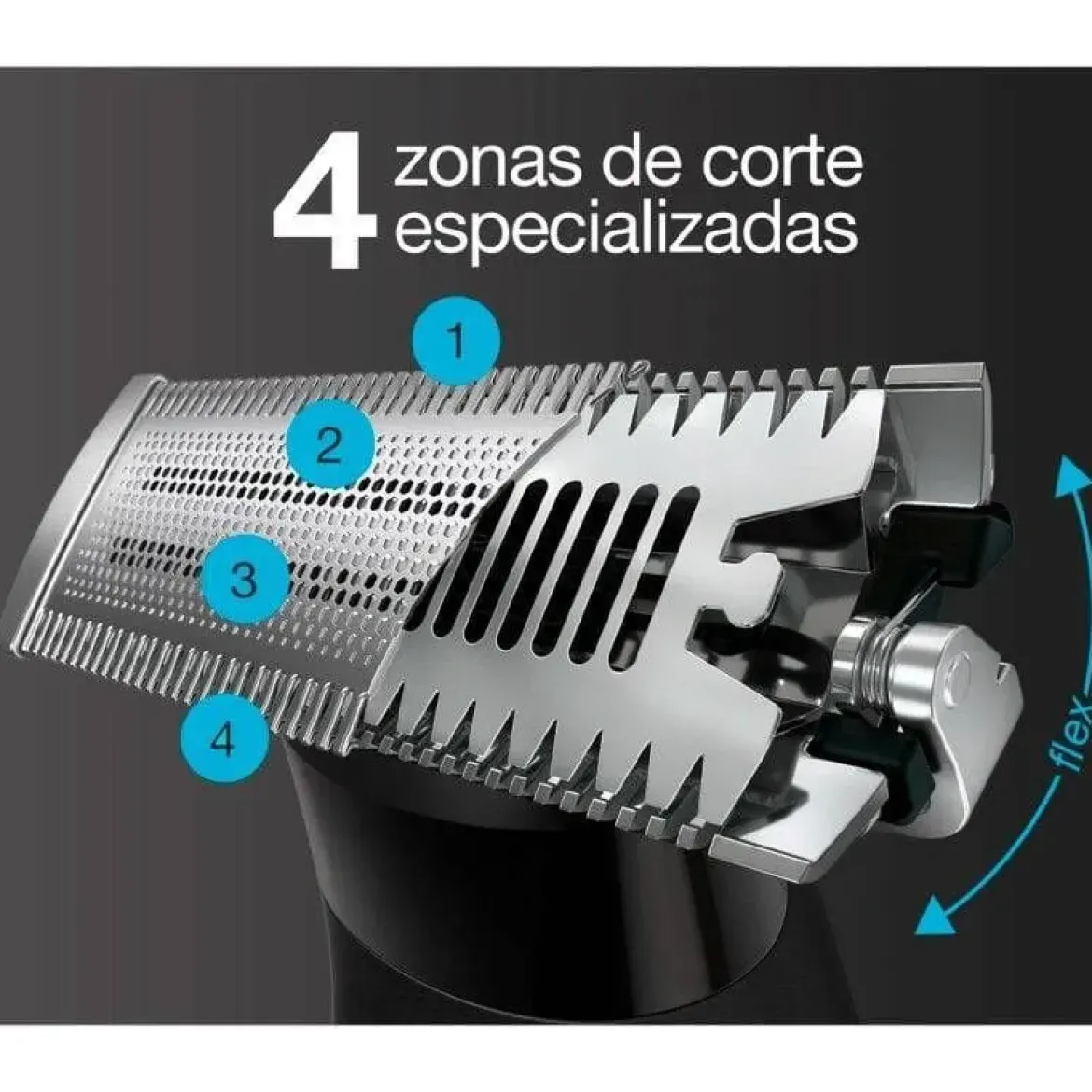Afeitadora Corporal BRAUN y recortadora de barba XT5100 BLKSPCGRY