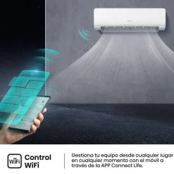 Aire acondicionado Hisense KC25YR3B Split Inverter WiFi R32 2136 Frigorías