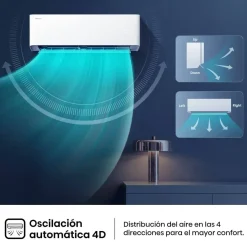 Aire acondicionado Hisense UniPure HB35XU0A Split Inverter Blanco WiFi 3010 Frigorías