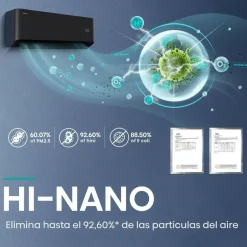 Aire acondicionado Hisense UniPure HB35XU0B Split Inverter WiFi Negro 3010 Frigorías