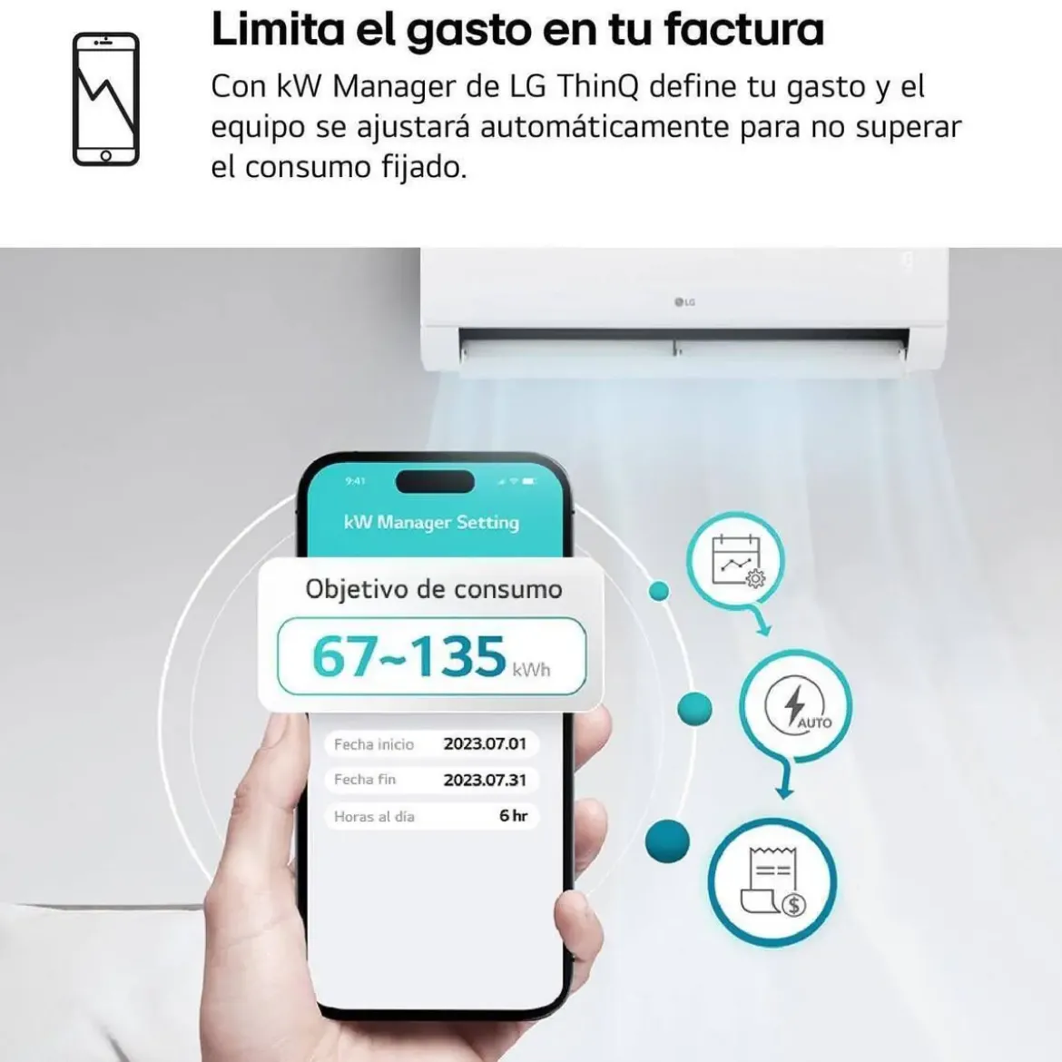Aire acondicionado LG REPLACE12Z Split Inverter WiFi 3010 Frigorías