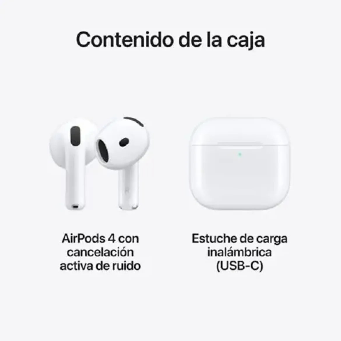 Airpods 4 Apple con Cancelación Activa de Ruido Auricular + MIC MXP93ZM/A