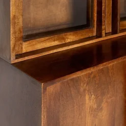 Alacena de Salón en Madera de Mango Acabado Marrón 615142