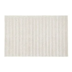 Alfombra de Salón Decorativa Tejido Crema 160x230 cm 609343