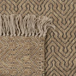 Alfombra de Salón Lana y Yute Natural 160x240 cm 612776
