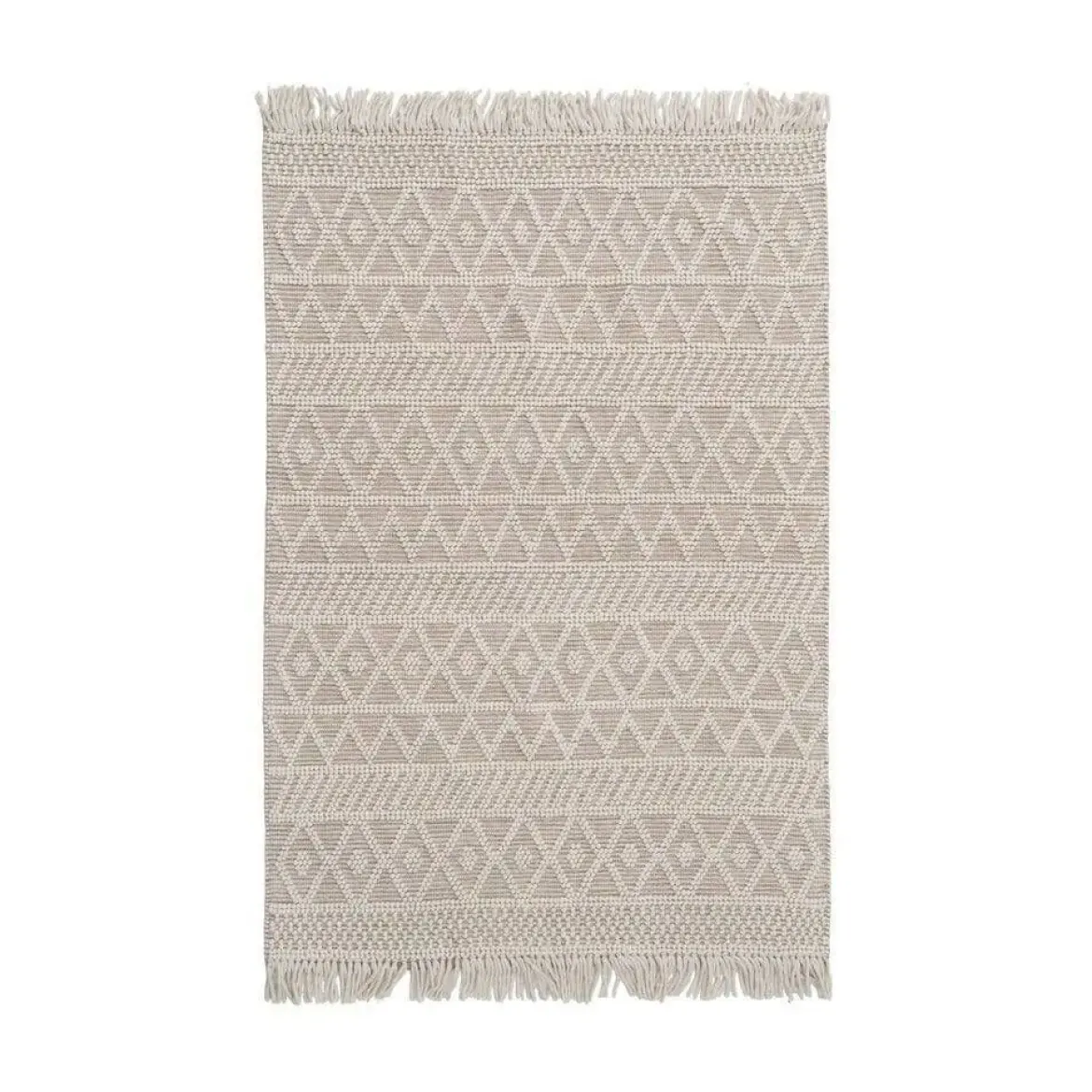 Alfombra de Salón Tejido Color Crema 160x230 cm 612739