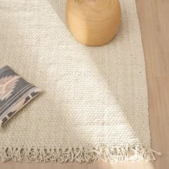 Alfombra de Salón Yute Color Crema 160x230 cm ALTEA 609385