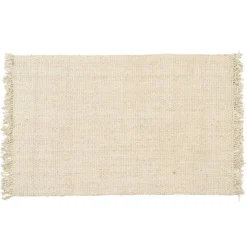 Alfombra de Salón Yute Color Crema 160x230 cm ALTEA 609385