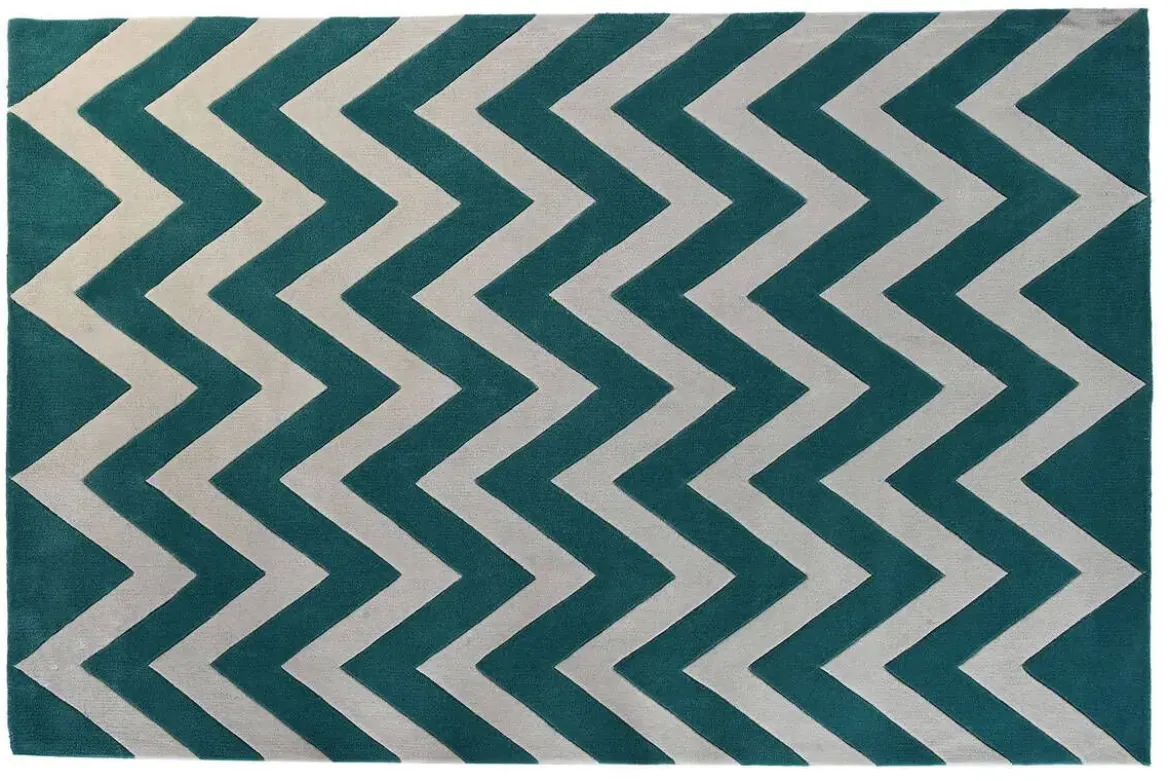 Alfombra de Salón Zigzag en Poliéster 160 cm TX-204773