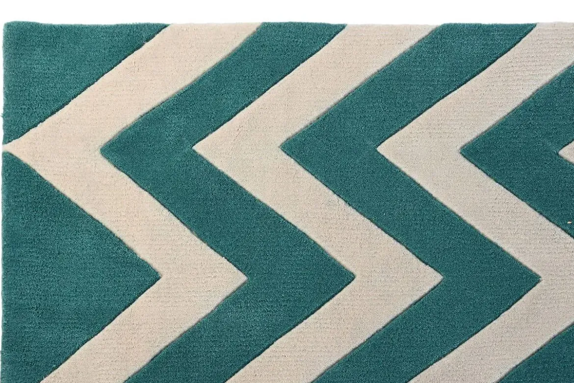 Alfombra de Salón Zigzag en Poliéster 160 cm TX-204773