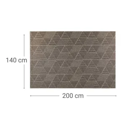 Alfombra de Tejido de Vinilo Geom Panal 140x200