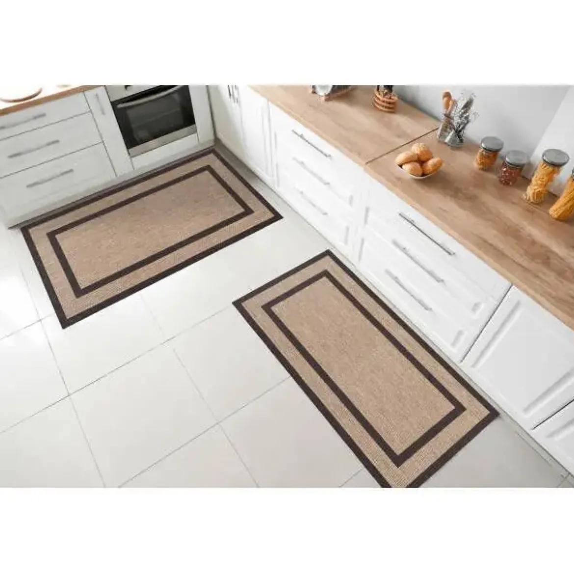 Alfombra de Vinilo con Marco Decorativo 160x230 Gold MARCO2 AE2575