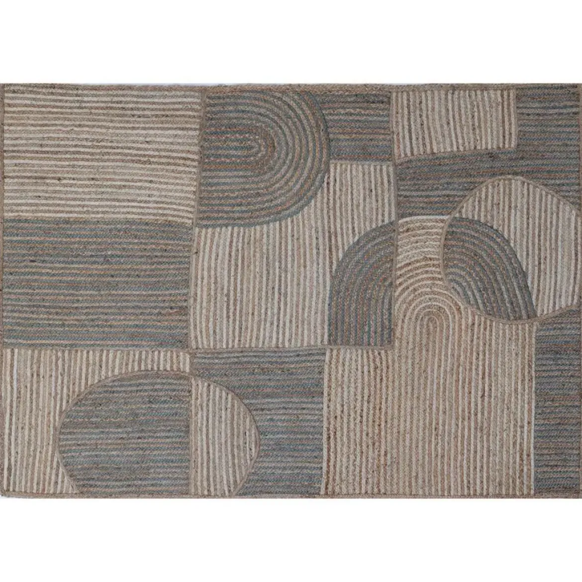 Alfombra de Yute Diseño Abstracto 160 x 230 cm TX-229607