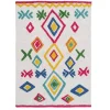 Alfombra en Algodón con Diseño Étnico Multicolor 608571