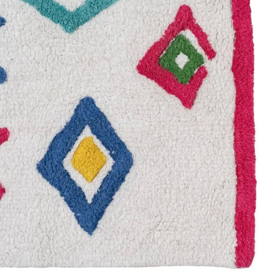 Alfombra en Algodón con Diseño Étnico Multicolor 608571