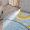 Alfombra Infantil con Diseño de Casa de Colores Claros 608558