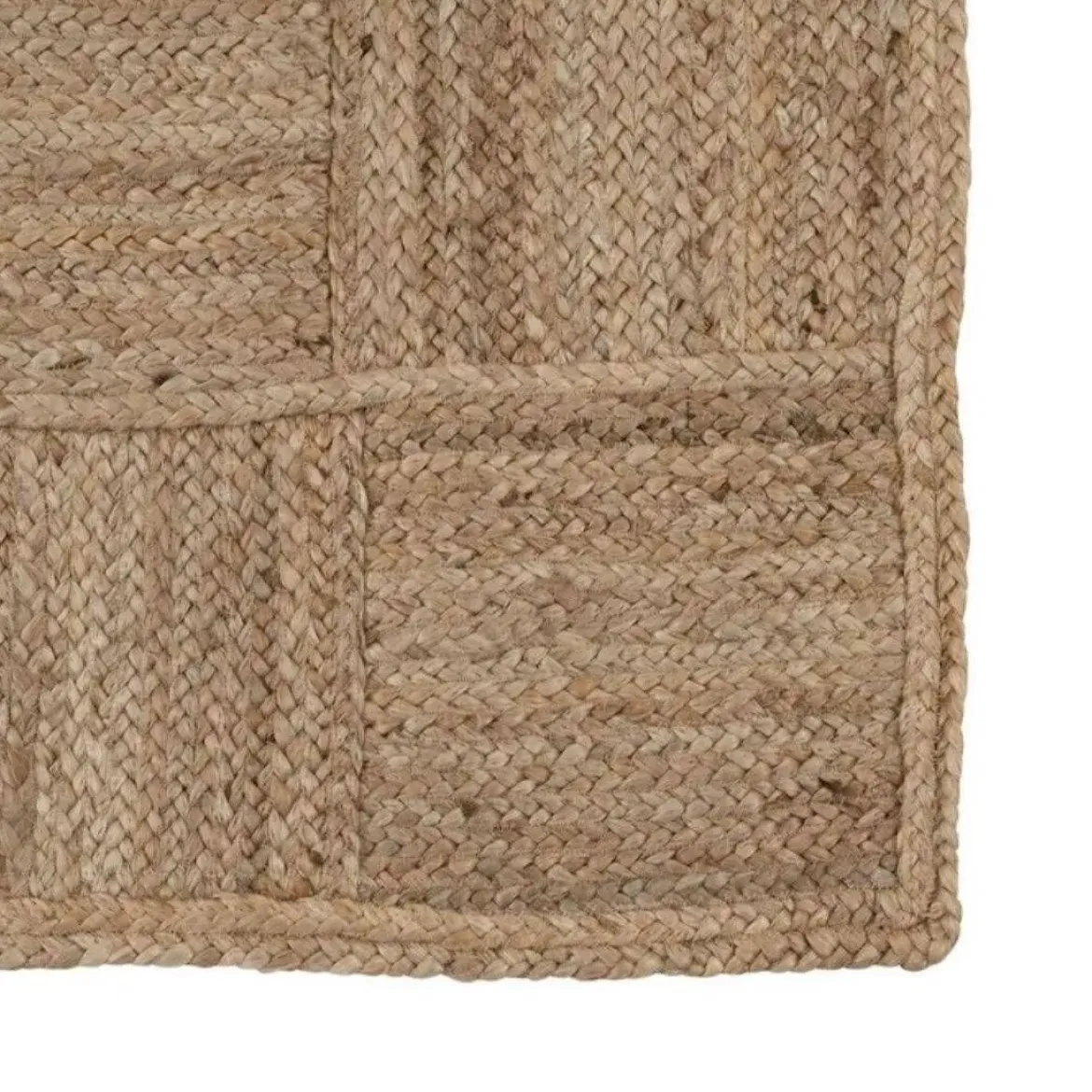 Alfombra Rectangular de Yute de Diseño 607188