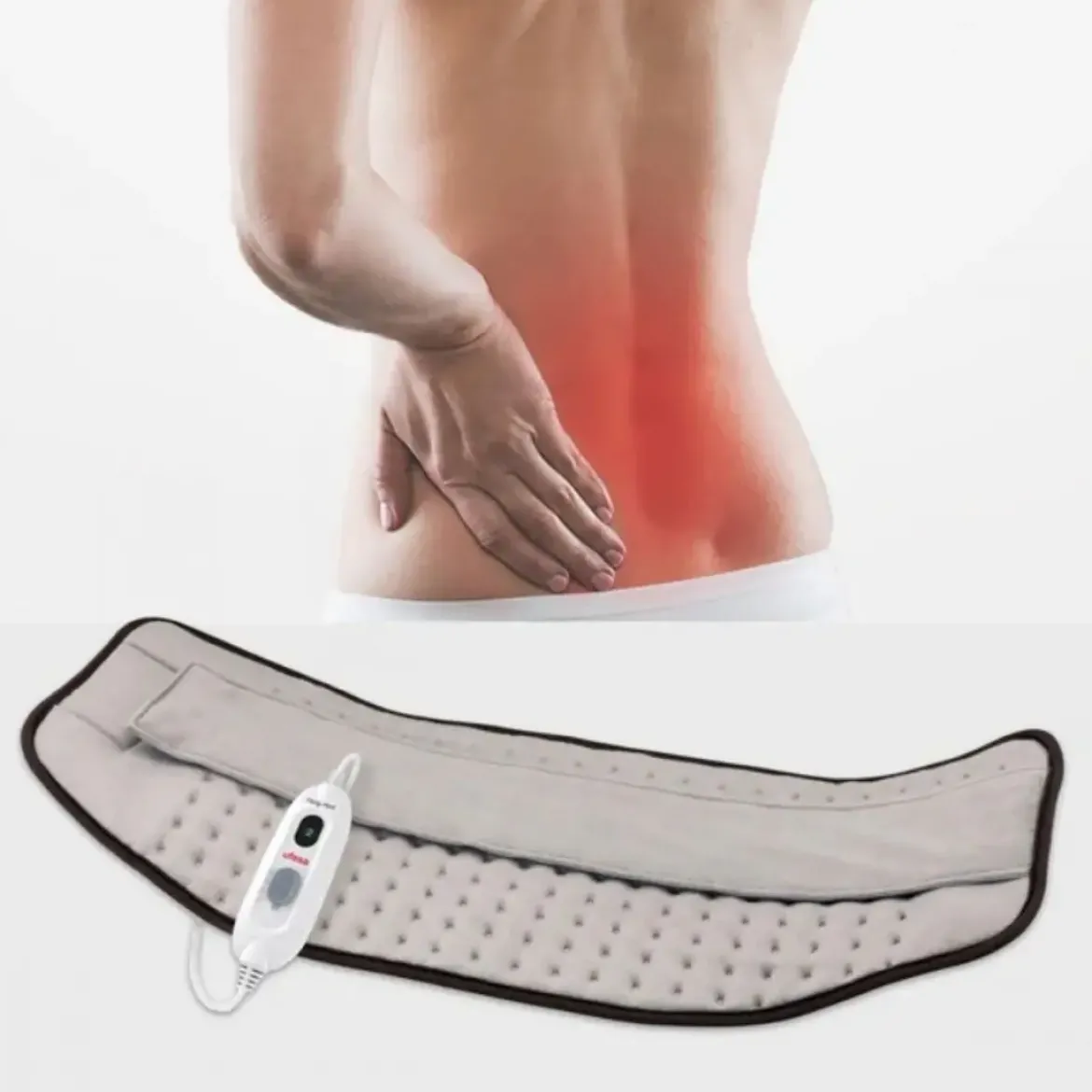 Almohadilla Eléctrica Lumbar y Abdominal con 3 Niveles FLEXYHEAT UFESA