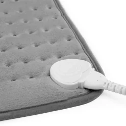 Almohadilla Eléctrica Orbegozo 40x30cm Microfibra Gris Lavable con Autoapagado AH3545