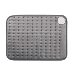Almohadilla Eléctrica Orbegozo 40x30cm Microfibra Gris Lavable con Autoapagado AH3545