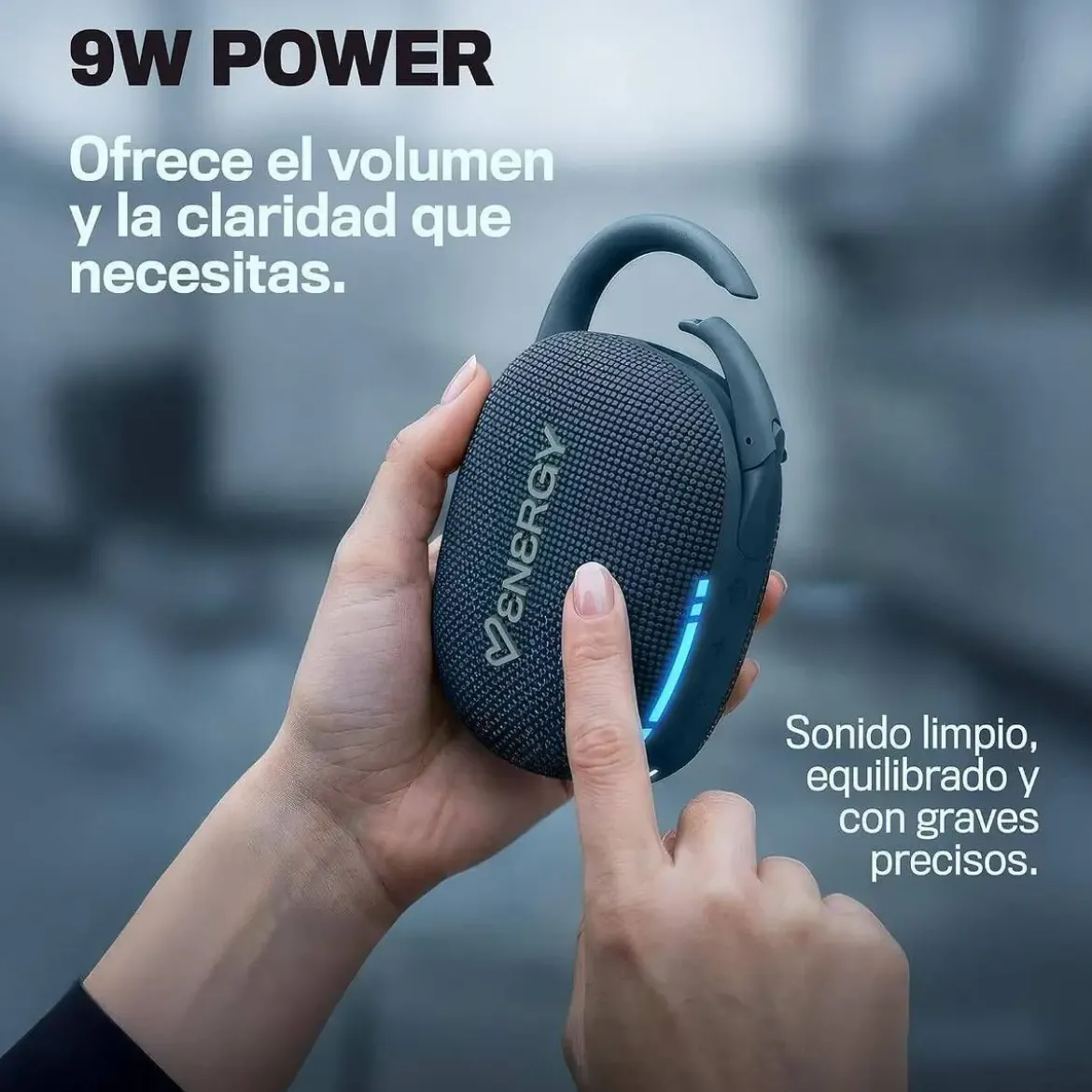 Altavoz Bluetooth Energy Sistem EnergyClip Speaker IPX7 18H Negro/Rojo 500567