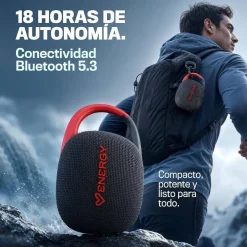 Altavoz Bluetooth Energy Sistem EnergyClip Speaker IPX7 18H Negro/Azul 500574