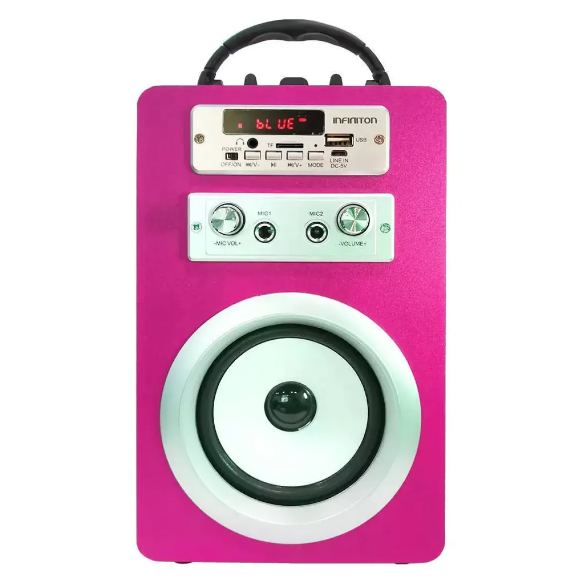 Altavoz Bluetooth Karaoke INFINITON K8 Rosa 091211