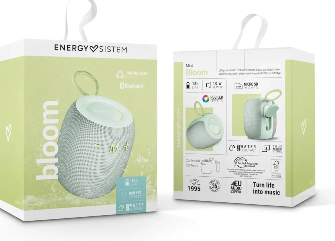 Altavoz Portatil ENERGY SISTEM Bloom Mint Inalambrico 45877