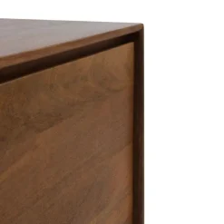 Aparador bajo con 4 puertas lisas de madera de mango natural GABAR 10821