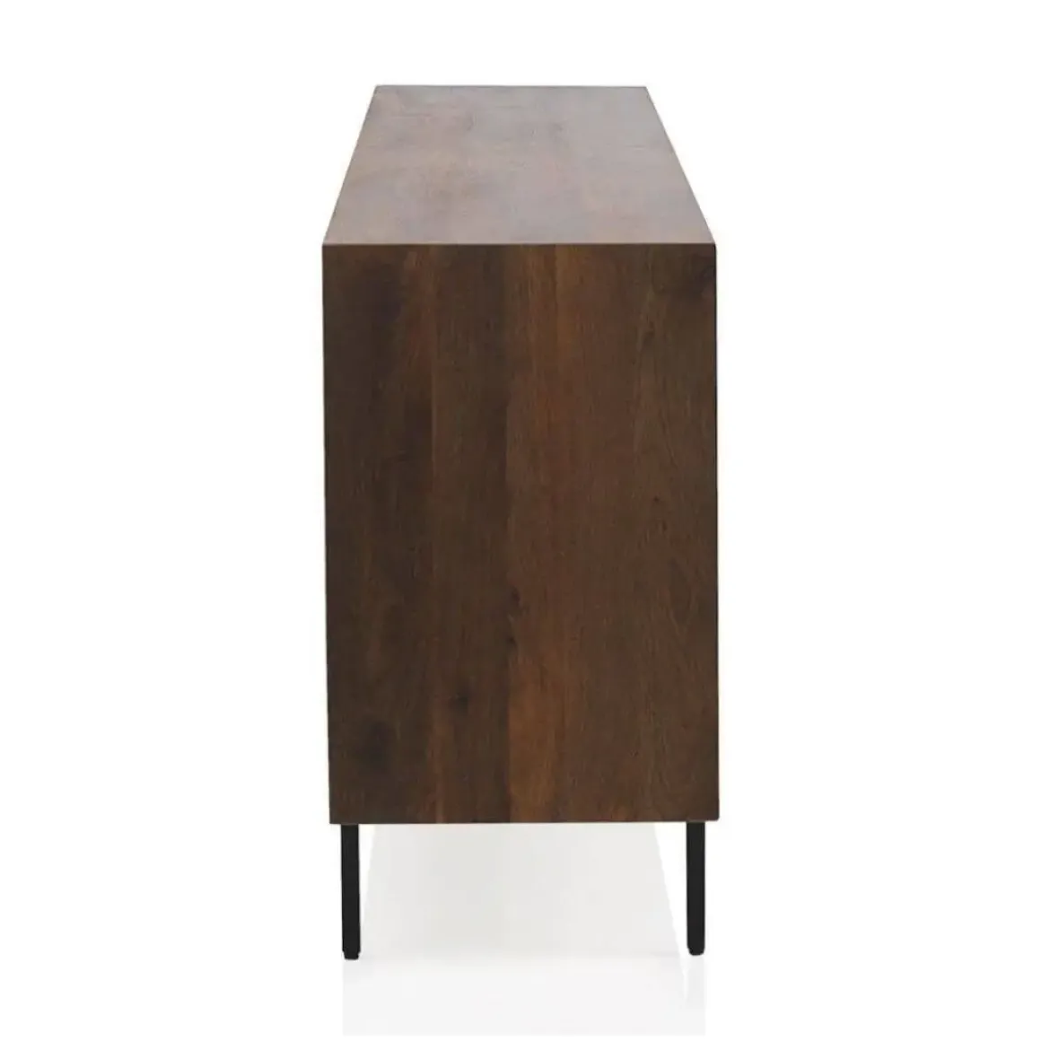 Aparador bajo con 4 puertas lisas de madera de mango natural GABAR 10821
