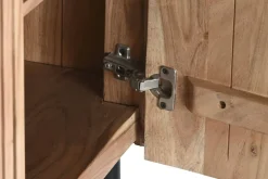 Aparador de Acacia con Mármol y Patas Metálicas MB-207416