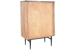 Aparador de Acacia con Mármol y Patas Metálicas MB-207416