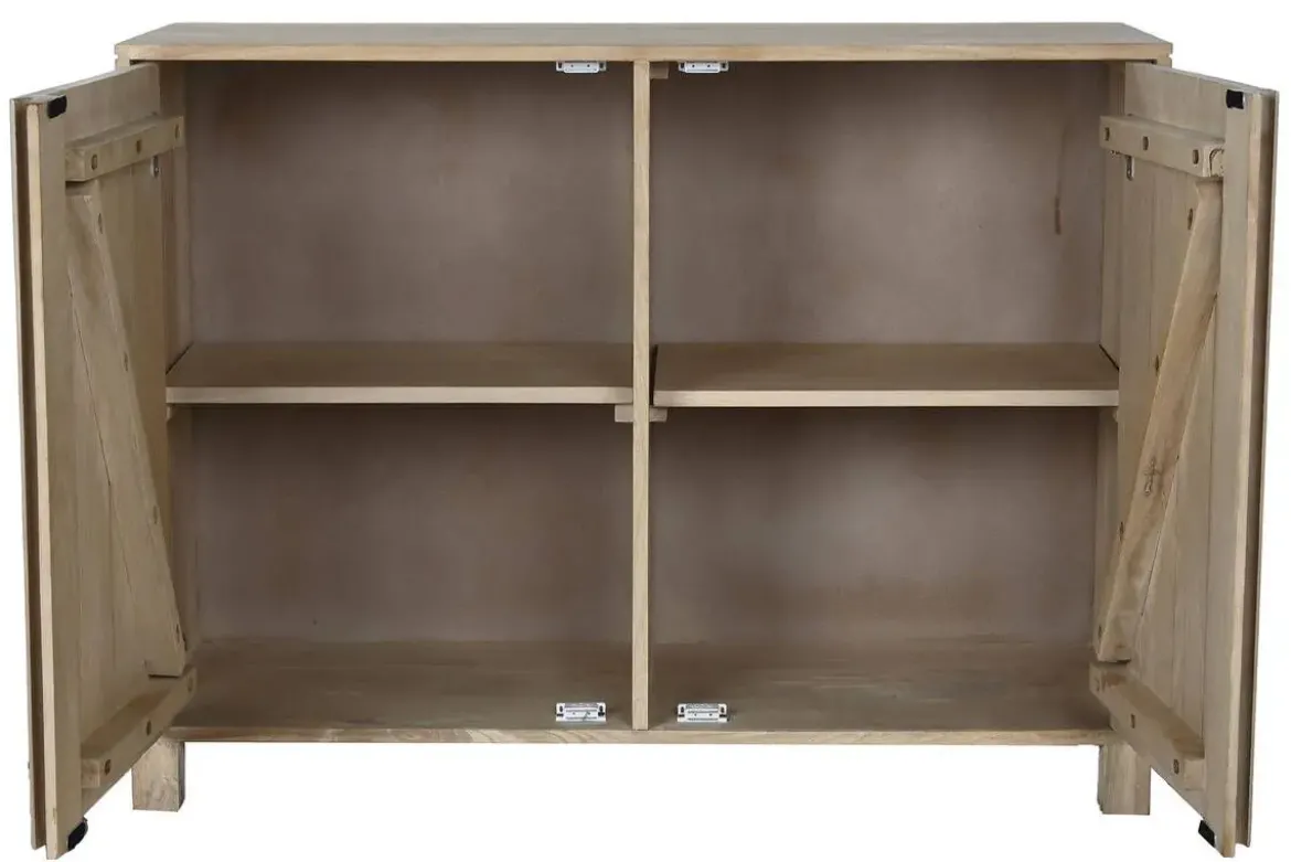 Aparador de 100 cm de Madera de Mango Natural MB-215080