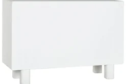 Aparador de 120 cm de MDF-Abeto Acabado Rugoso Blanco MB-216609
