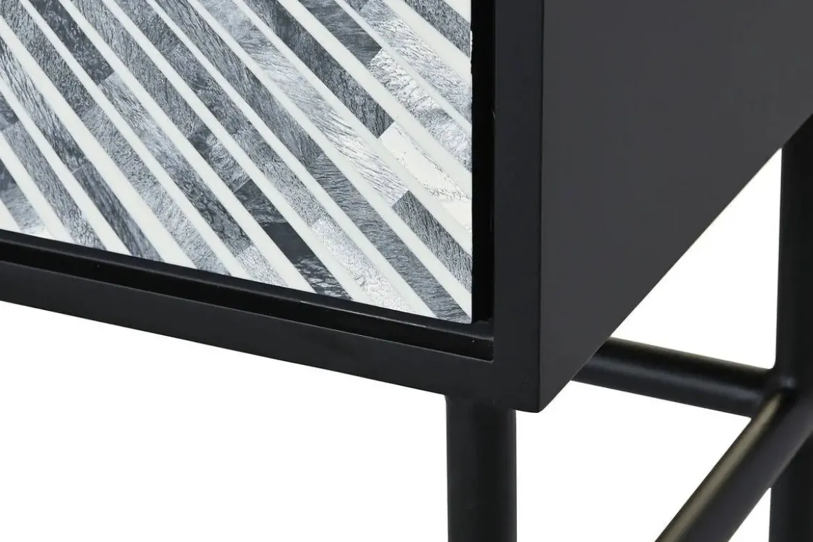 Aparador de Hueso y Resina Taracea Negro MB-202089