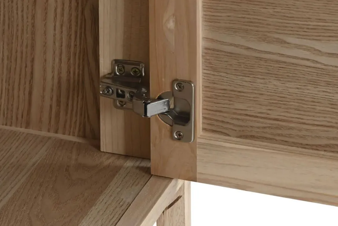Aparador de Madera de Abeto Natural con 2 Puertas MB-219386