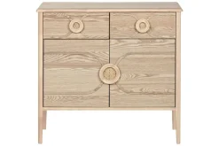 Aparador de Madera de Abeto Natural con 2 Puertas MB-219386