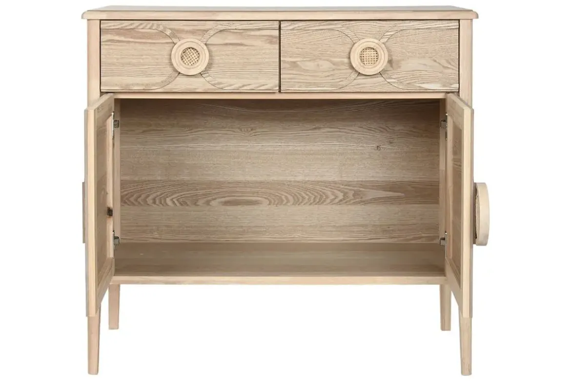 Aparador de Madera de Abeto Natural con 2 Puertas MB-219386