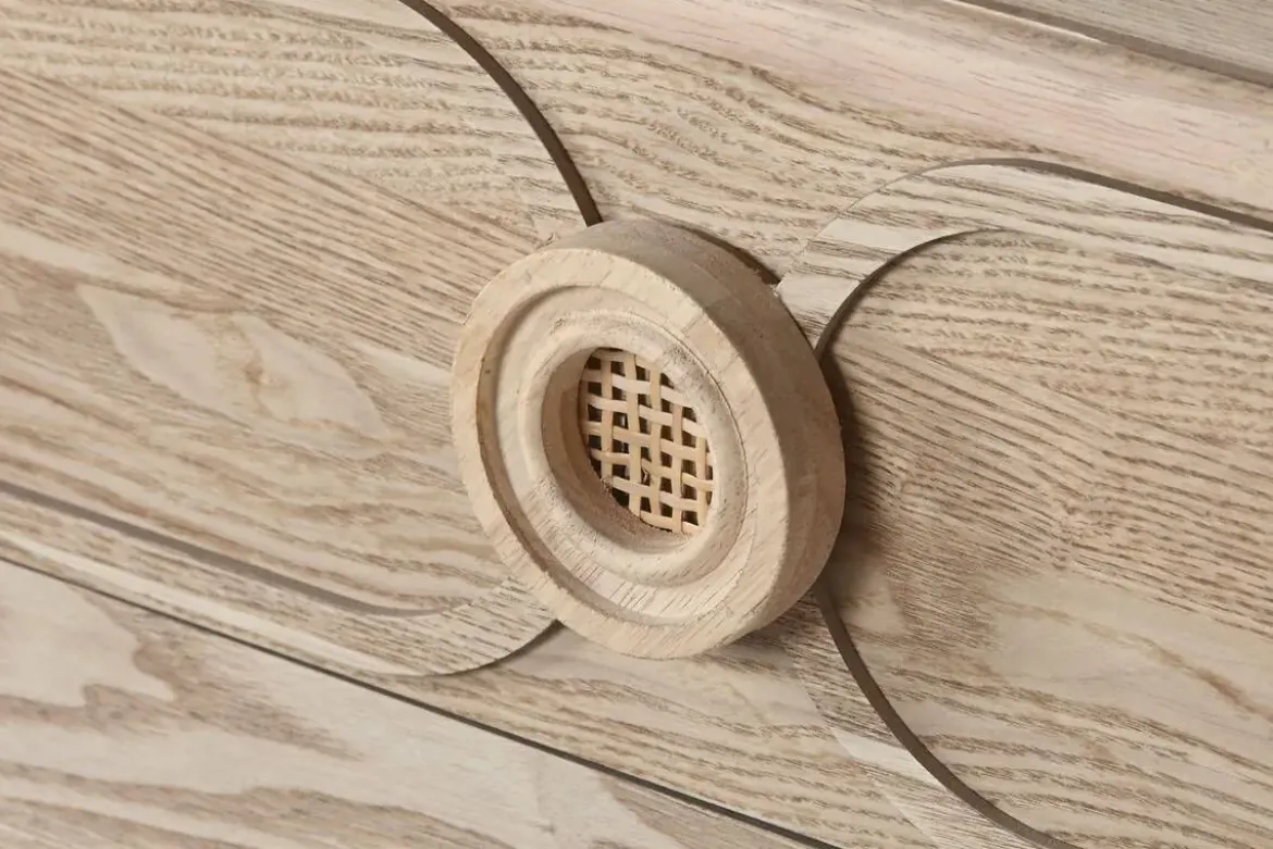 Aparador de Madera de Abeto Natural con 2 Puertas MB-219386