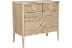 Aparador de Madera de Abeto Natural con 2 Puertas MB-219386