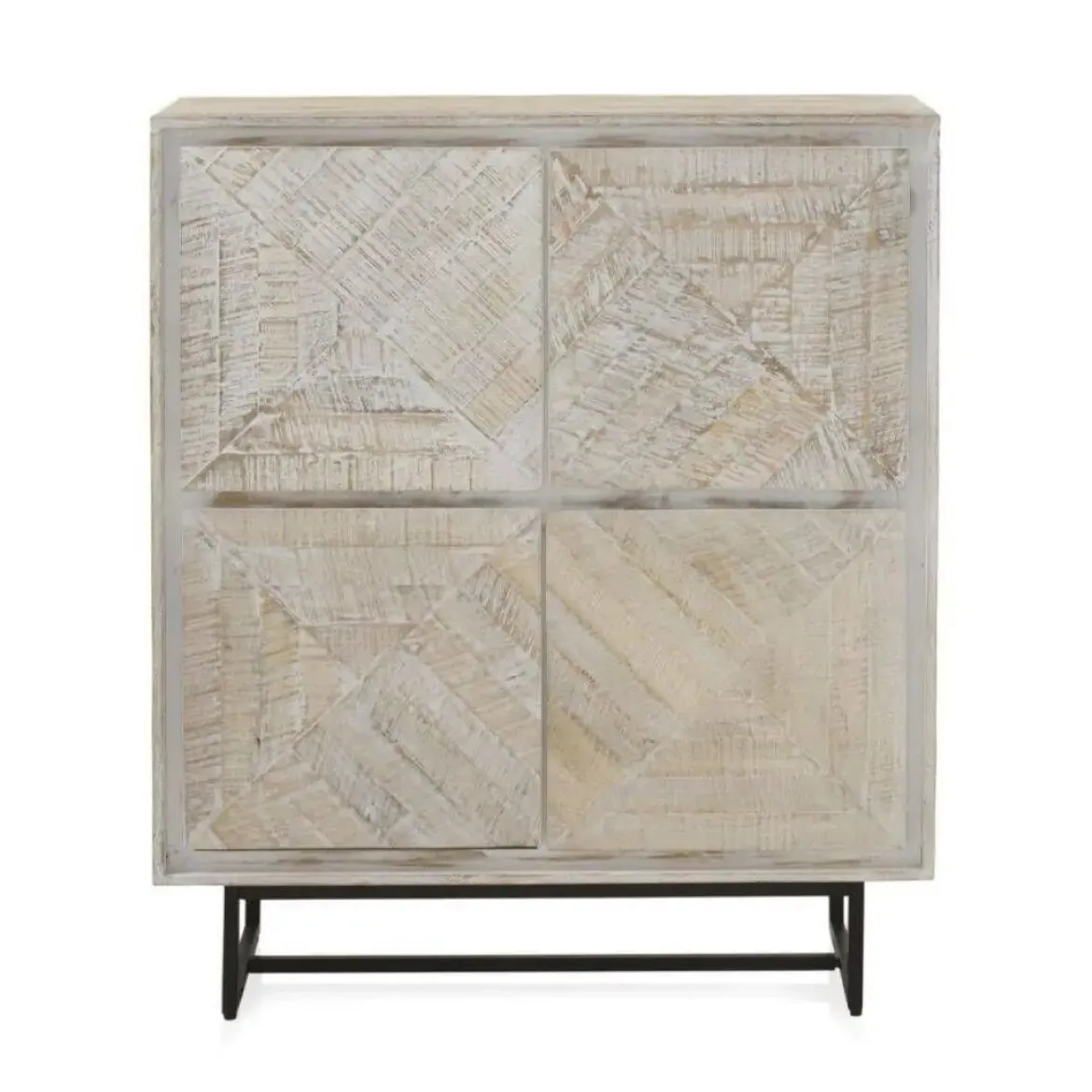Aparador de madera de mango blanco patinado GABAR 10825