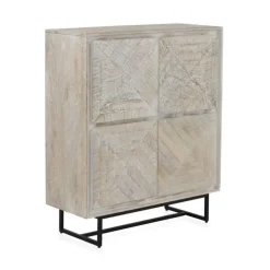 Aparador de madera de mango blanco patinado GABAR 10825