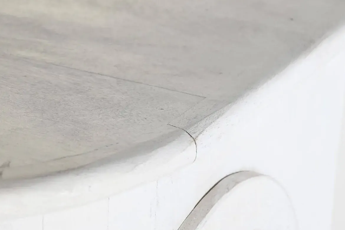 Aparador de Madera de Mango Blanco 92 cm MB-200599