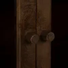 Aparador de Madera de Mango con Puertas de Cristal 612864