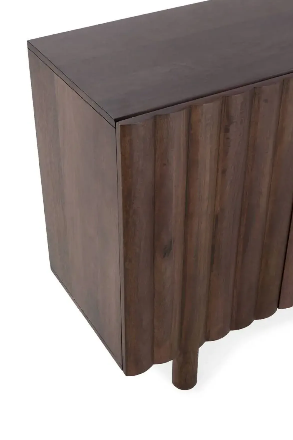 Aparador de Madera Maciza de Mango 160 cm Nogal TAMIRA