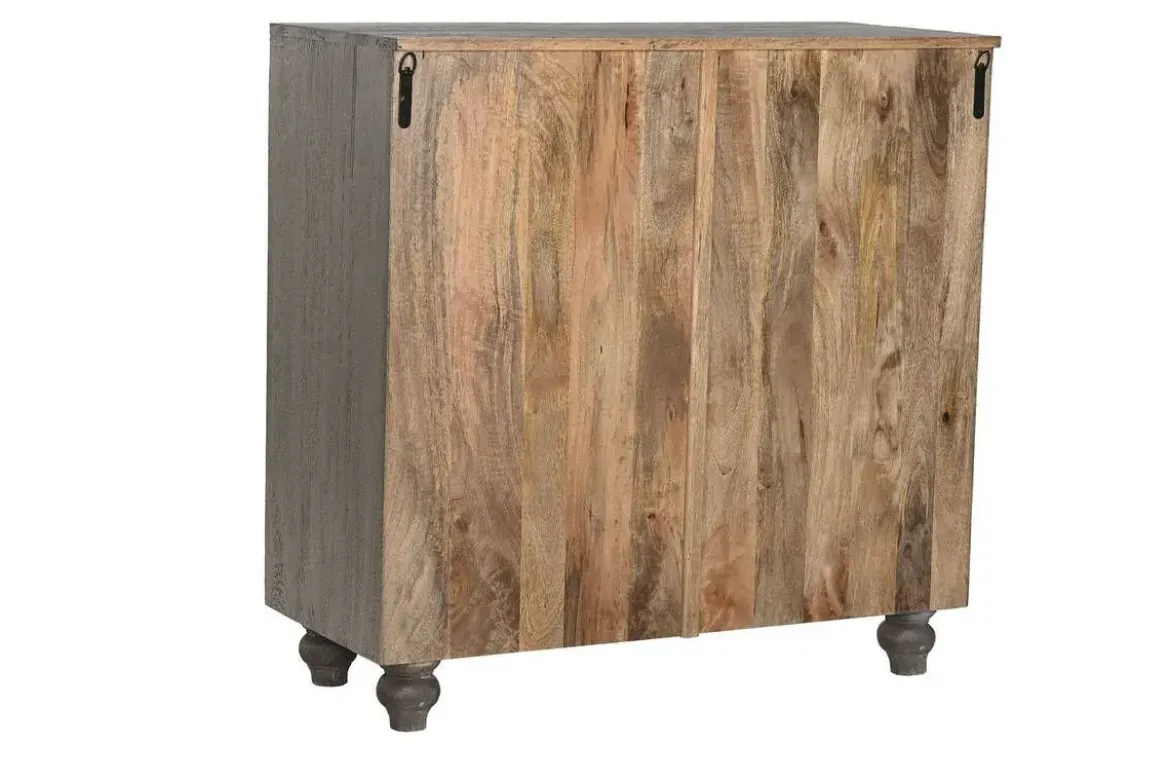 Aparador de Madera Tallado en Gris MB-214799