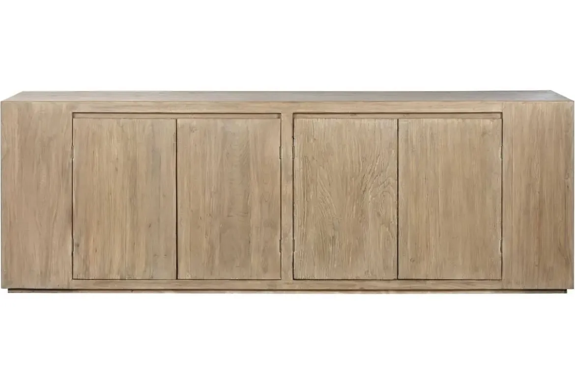 Aparador de Olmo Macizo 240x50x83 4 Puertas MB-219975