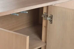 Aparador de 3 Puertas en Madera de Paulownia y Olmo 106 cm MB-222826