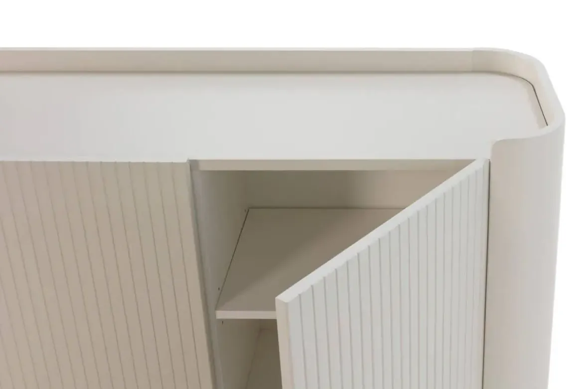 Aparador de 4 Puertas Lacado con Patas de Acero WILLA
